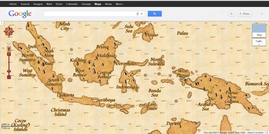 Google temukan peta harta karun ???