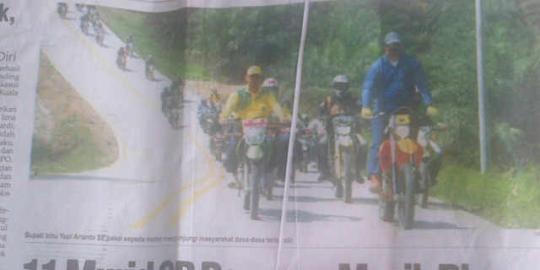 Ditegur touring tak pakai helm, bupati Inhu ancam demo DPRD