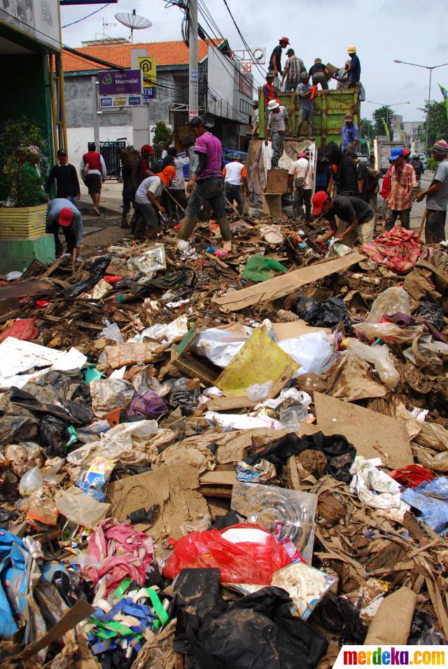 Pict : MIRIS | Foto Tumpukan SAMPAH sisa BANJIR