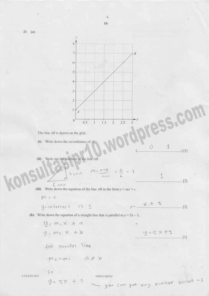 Pembahasan IGCSE MATH May 2016