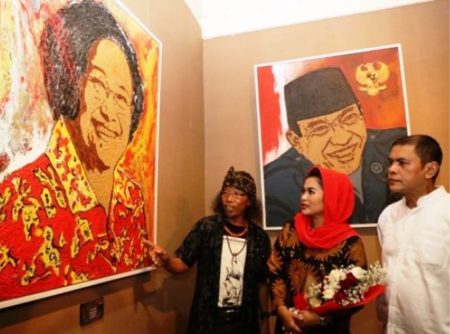 Di Surabaya Dan Jakarta Pamerkan Lukisan Megawati dan Puti