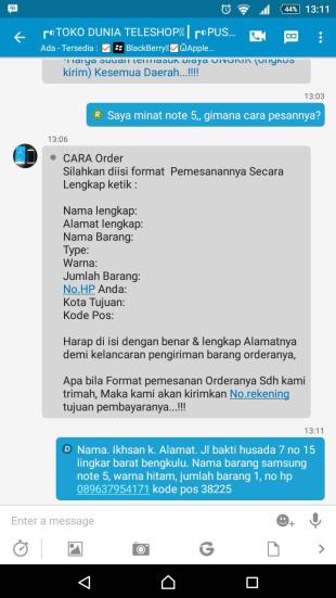 &#91;SERU&#93; Ngerjain Penipu Online via BBM 