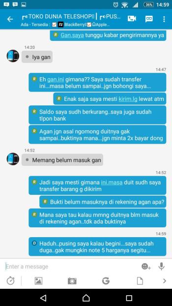 &#91;SERU&#93; Ngerjain Penipu Online via BBM 