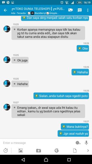 &#91;SERU&#93; Ngerjain Penipu Online via BBM 