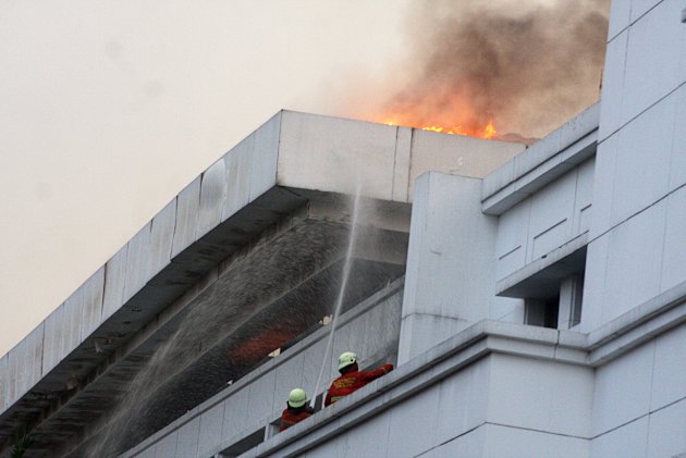 Foto Kebakaran Gedung Sekretariat Negara