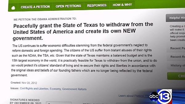 Washington Tolak Petisi Kemerdekaan Texas
