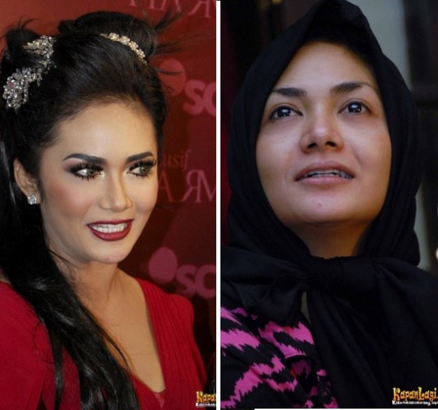 Mana kelihatan lebih cantik gan, selebritis indo waktu dimake-up atau tanpa make-up?