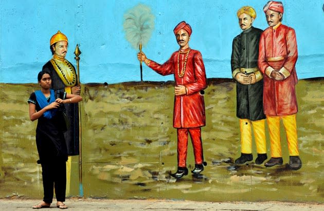 Warna-warni Mural di Jalanan India