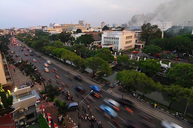 Foto Kebakaran Gedung Sekretariat Negara