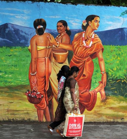 Warna-warni Mural di Jalanan India