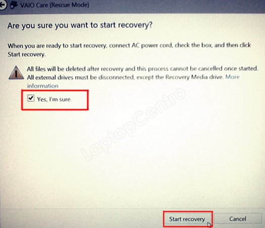 CD Recovery untuk notebook Sony VAIO
