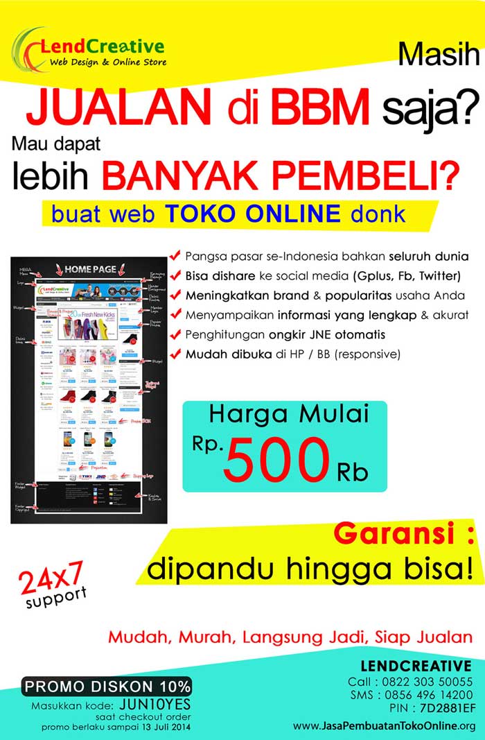 Bikin Website Online Shop Murah