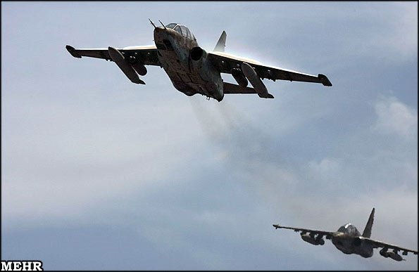 2 Sukhoi Su-25 Dari Iran Air Force Menembak & Mencegat USA Surveilance Drone