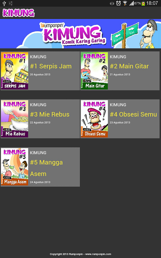 Komik Strip on Android.. Yang mau komik strip nya dijadiin aplikasi masuk sini gan