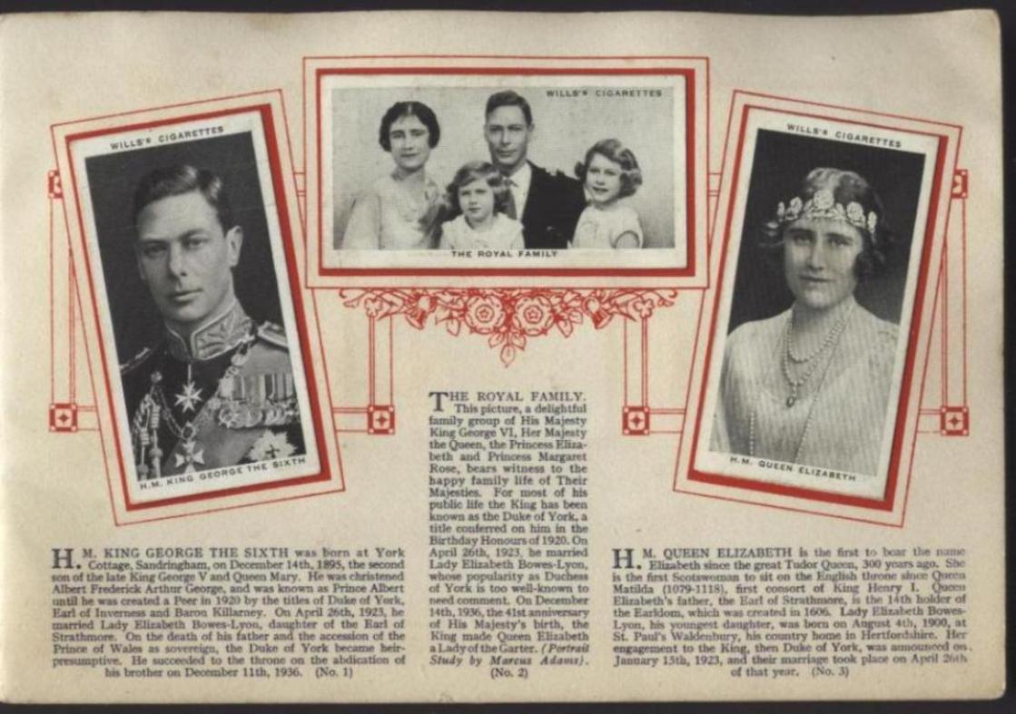 Koleksi 50 bh. Cigarette cards / Kartu rokok yang diterbitkan th. 1937 Raja George VI
