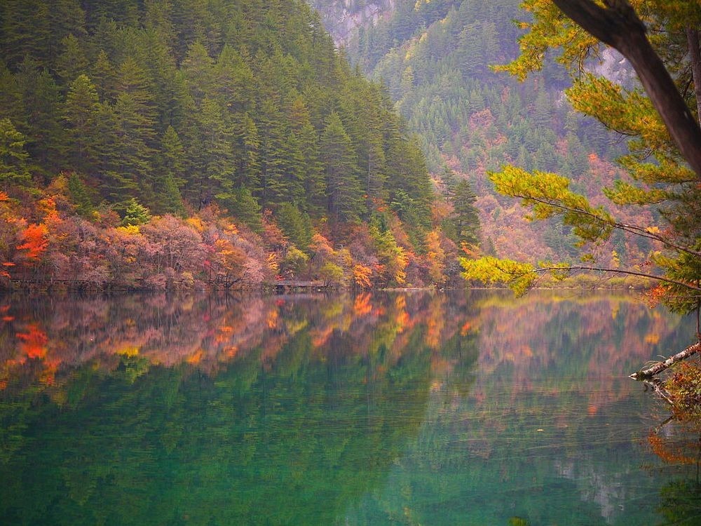 Danau Alpine Dan Air Terjun Jiuzhaigou