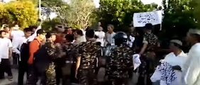 Banser NU Bubarkan Pawai HTI yang Bawa Bendera Khilafah