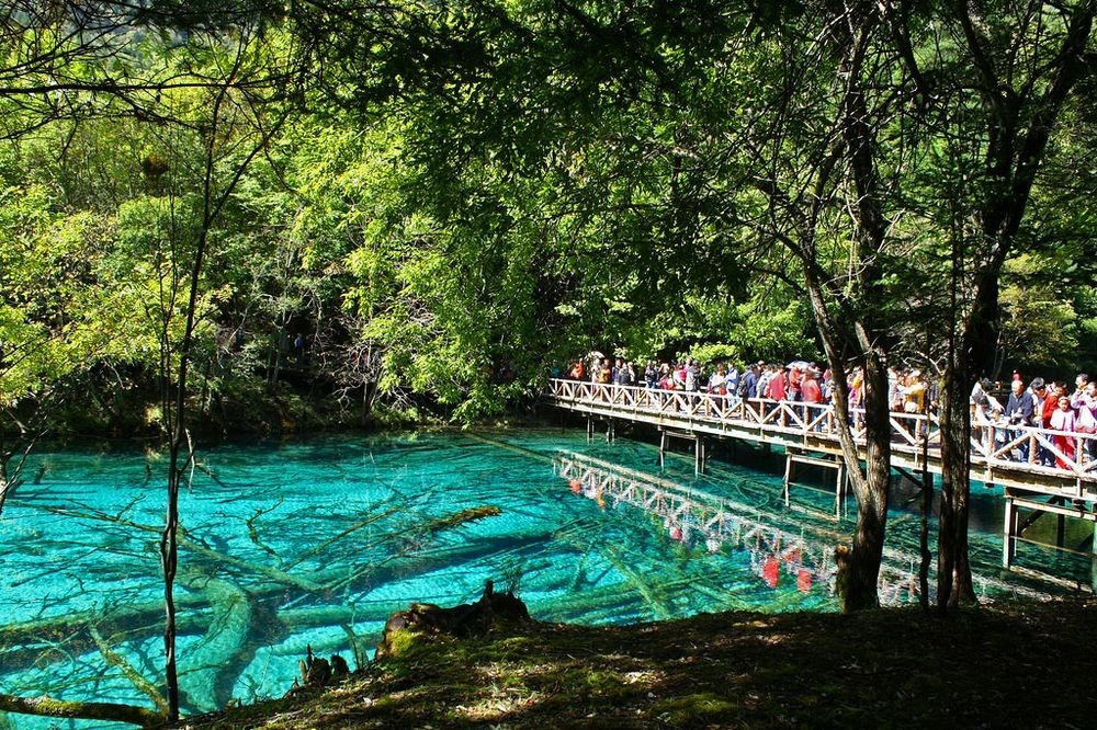 Danau Alpine Dan Air Terjun Jiuzhaigou