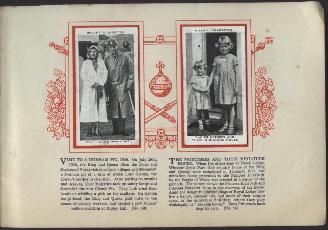 Koleksi 50 bh. Cigarette cards / Kartu rokok yang diterbitkan th. 1937 Raja George VI