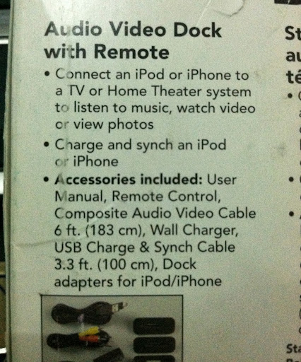 Docking iPhone + Remote (audio video sync)