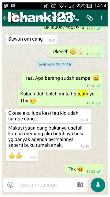 Kumpulan Testimoni lapak Ichank123