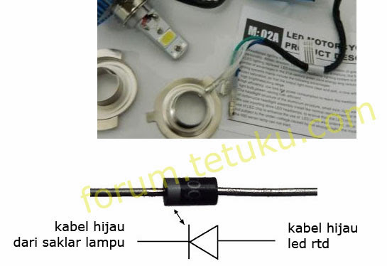 Terjual jual  lampu  led jogja  headlamp rtd untuk lampu  