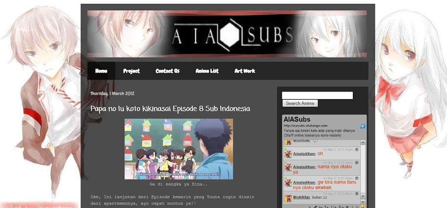 nama nama Fansub diindonesia yang berjuang TL anime dan tanpa bayaran sepeser pun