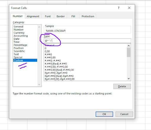 DUA Cara Membuat Titik Dua Sejajar di Excel 