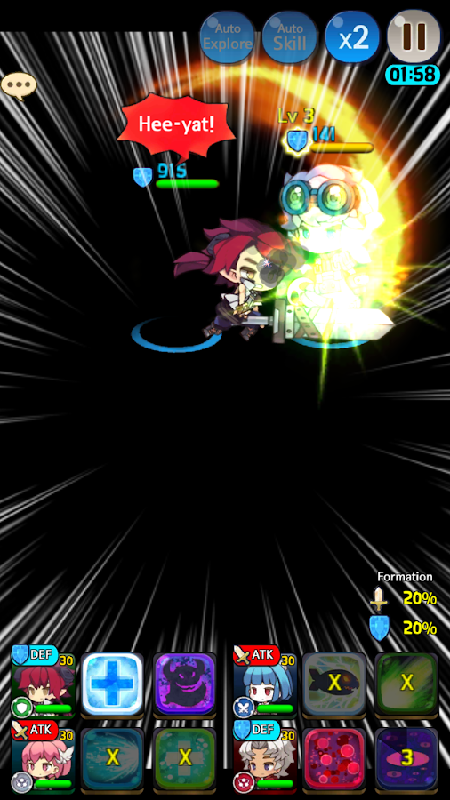 &laquo;Android&raquo; Retimo Adventure ✖ Turn-Based 2D chibi