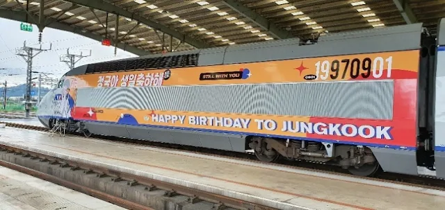 Pertama Dalam 16 Tahun, Kereta Cepat Korea Pasang Birthday Ads Jungkook 'BTS'