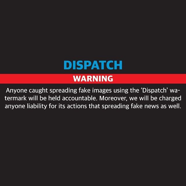 Dispatch Peringatkan Orang yang Pakai Watermark Mereka untuk Sebarkan Rumor Palsu