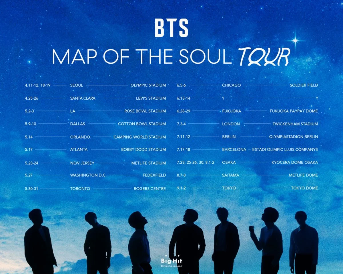 COVID-19 Masih Jadi Pandemi, Seluruh Konser BTS 'Map of the Soul: Tour' Ditunda!