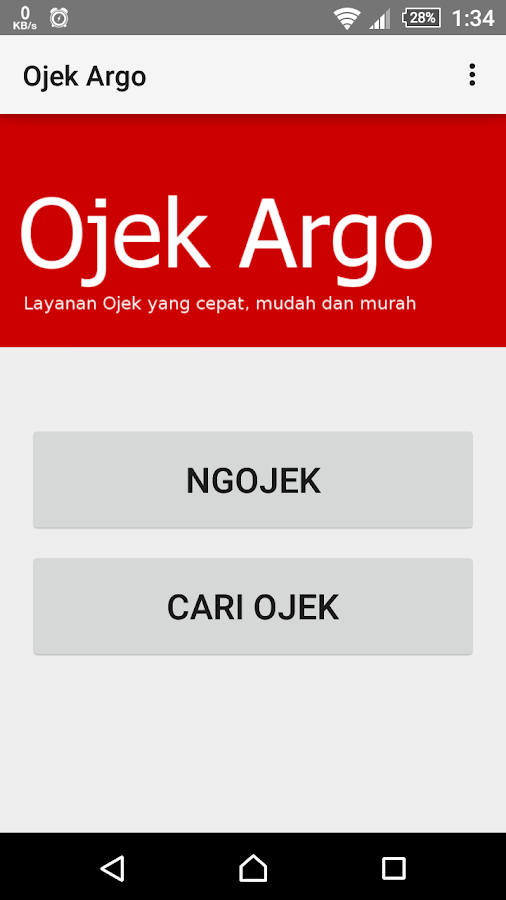 Baru lagi nih launching ojek digital &quot;Ojek Argo&quot;