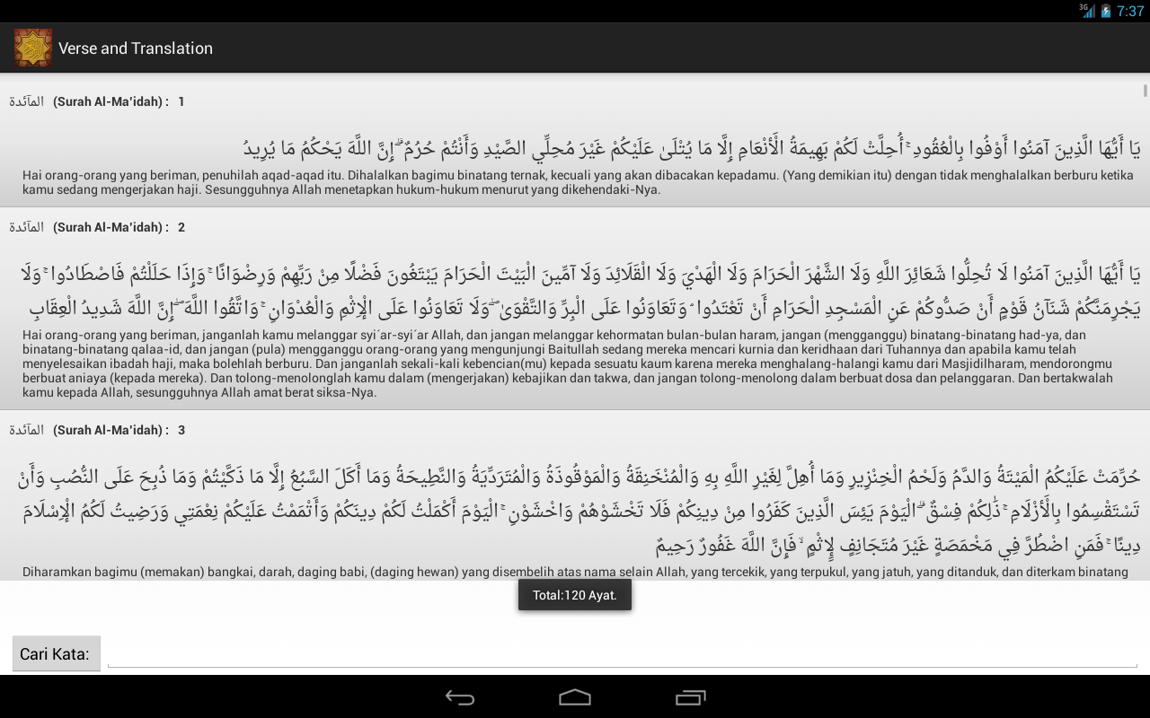 Alquran Terjemahan Kata Per Kata V.2.0 (Android Apps)