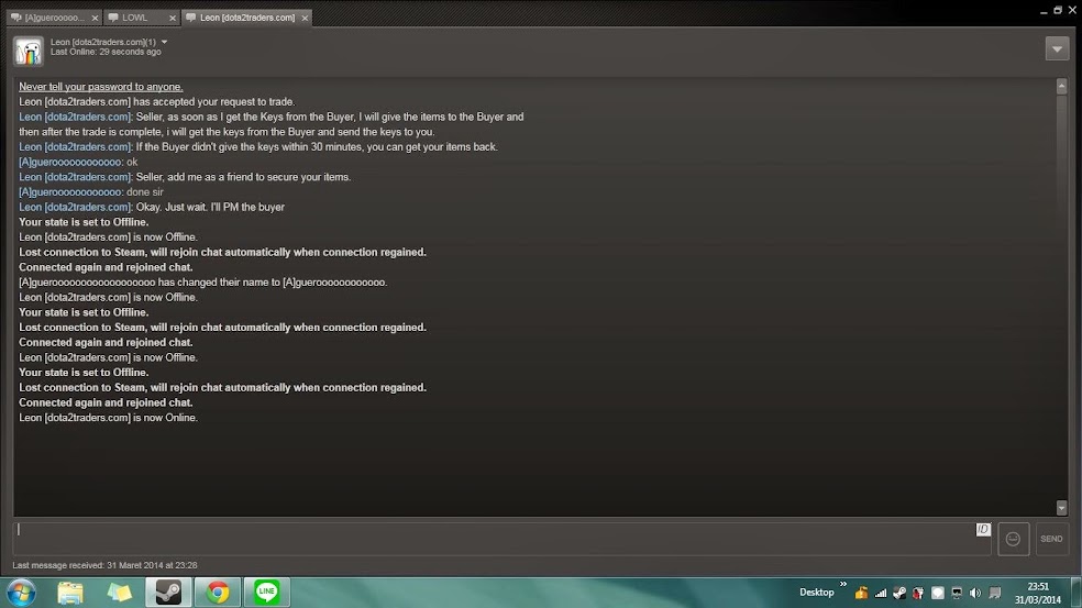 (Dota 2 Trader Masuk) Waspada Modus SCAM Kayak Gini!