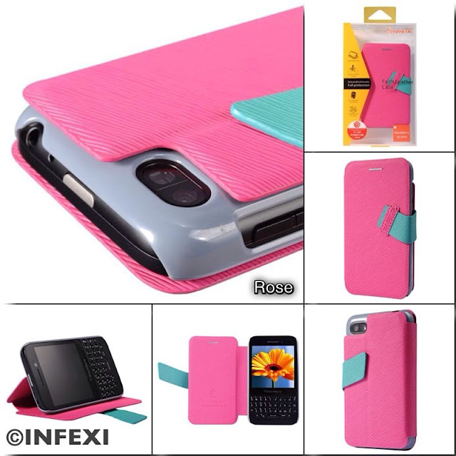 Accessories Leather Case and Cover BlackBerry Q5