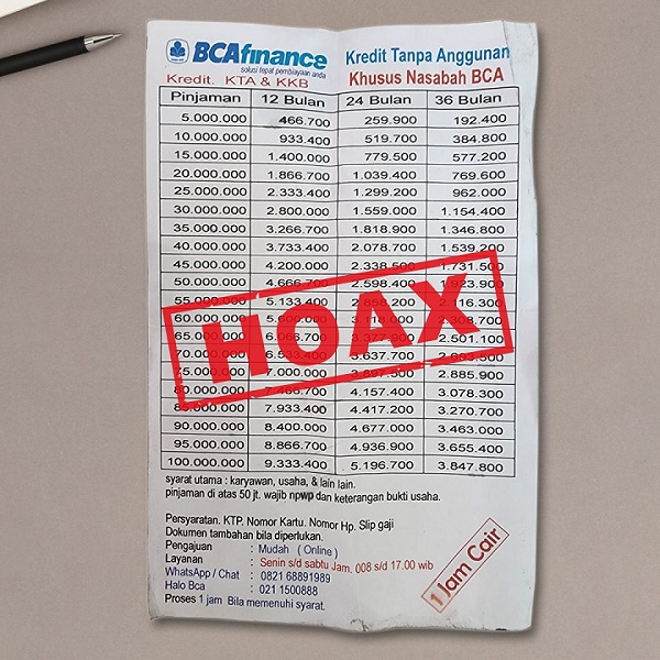 Waspada Modus Penipuan “Promo KTA” BCA