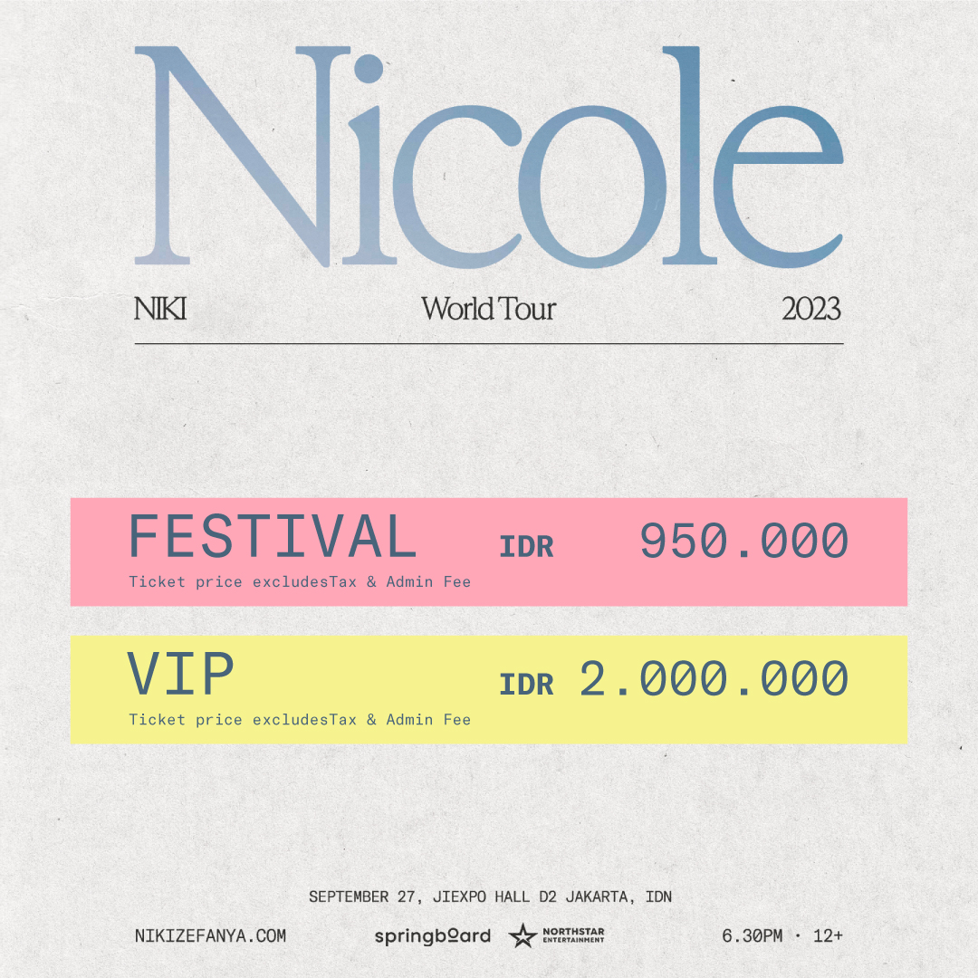 Konser ‘Nicole Live In Jakarta 2023’ Nambah Jadi 2 Hari!