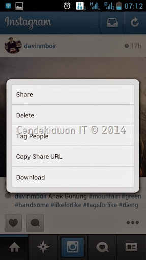 Cara Download Foto atau Video Instagram Langsung dari HP Android