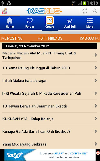 &#91;Resmi&#93; Aplikasi KASKUS untuk Android &#91;Posting tanpa Capcay gan&#93;