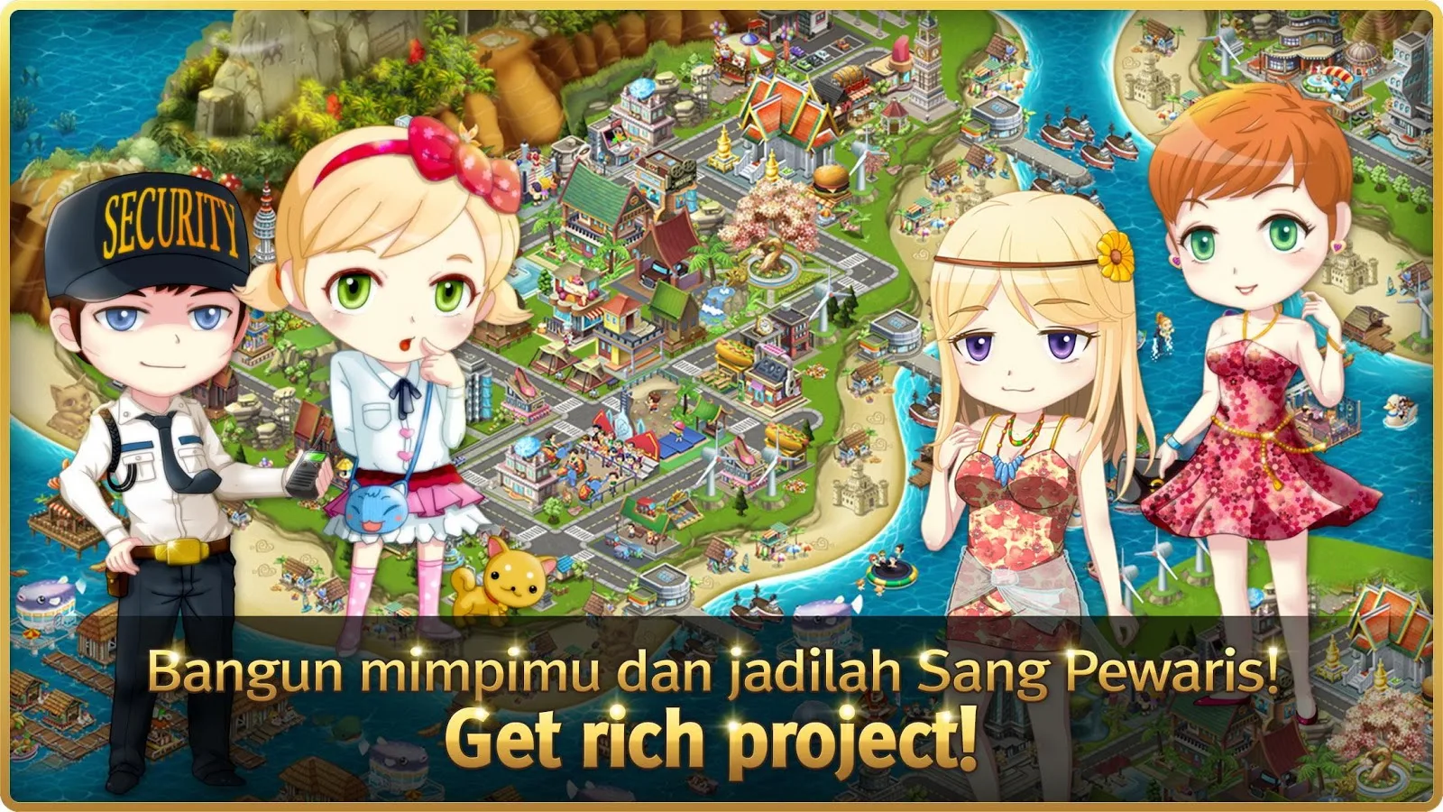 Game baru dan Seru Android GET RICH PROJECT "Indonesia"