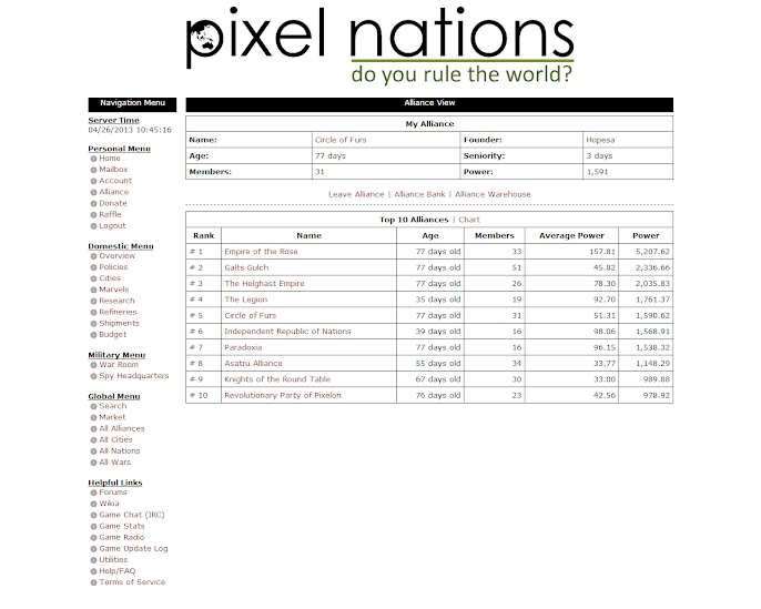 (Nation Simulation) Pixel Nations