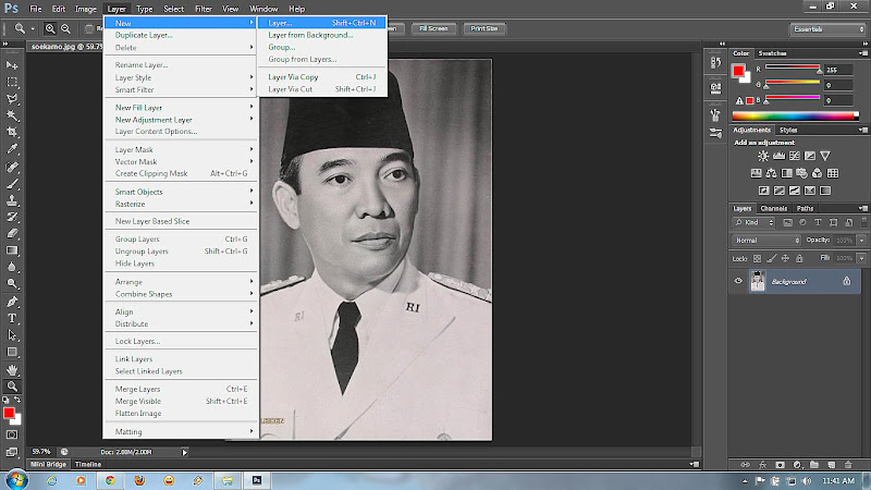 &#91;TUTORIAL&#93; Reouch/Recolour Gambar jadul dengan soto kambing