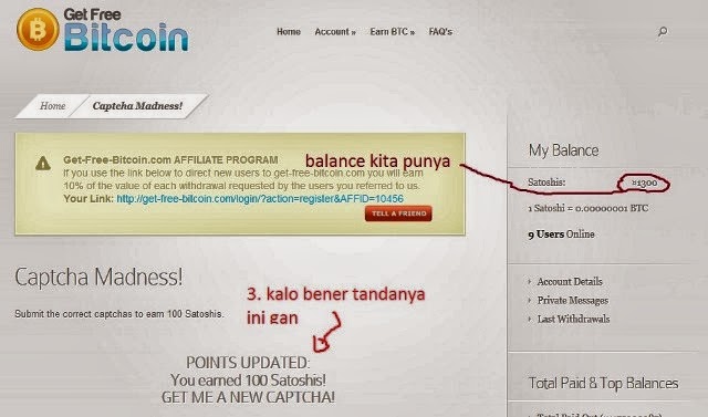 Ngetik Captcha dibayar bitcoin
