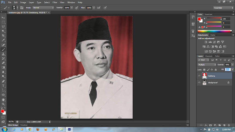 &#91;TUTORIAL&#93; Reouch/Recolour Gambar jadul dengan soto kambing