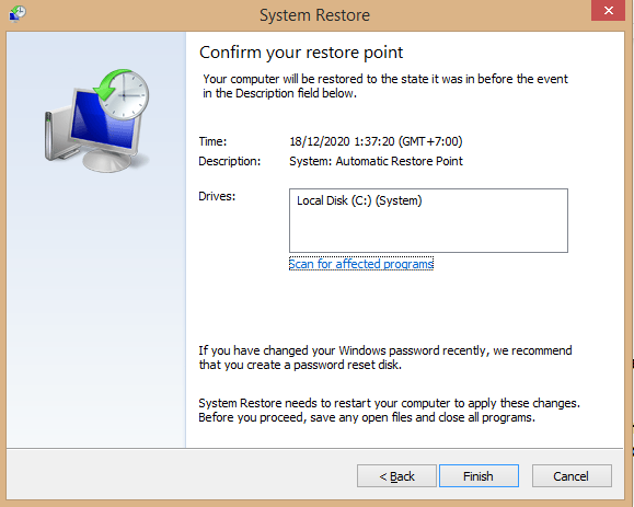 Cara Melakukan System Restore Pada Win 8 &amp; Win 10