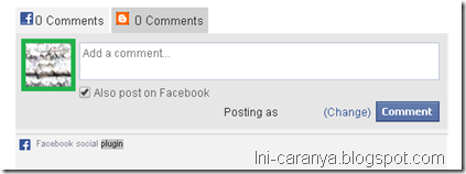 Cara Memasang Komentar Facebook di Blog