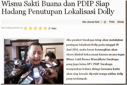 (PARTAINYA JOKOWI) Ngambek... Politisi PDIP Tolak Hadiri Deklarasi Penutupan Dolly 