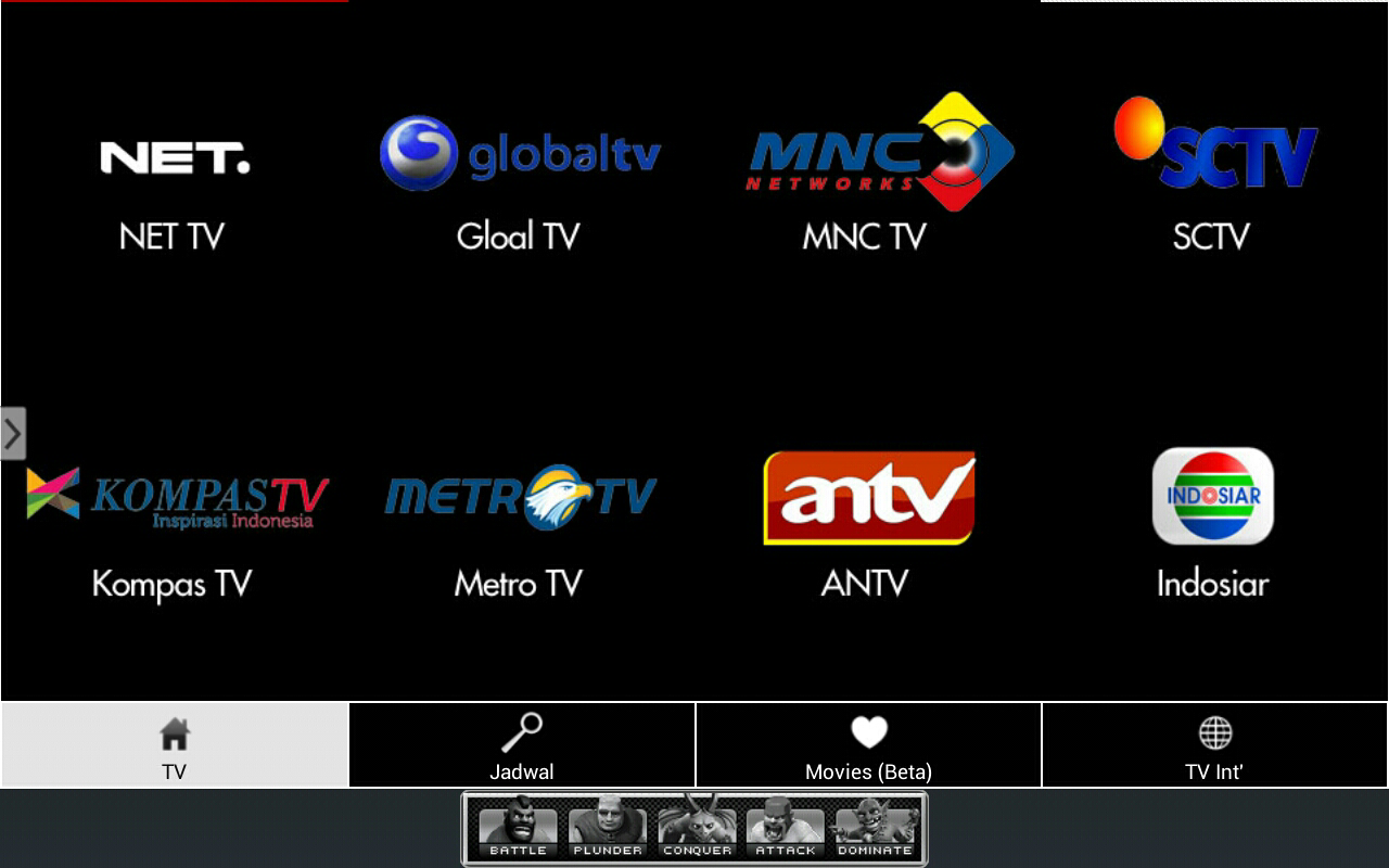 Nonton tv di gadget kamu, banyak salurannya dan bisa streaming film bioskop juga gan!