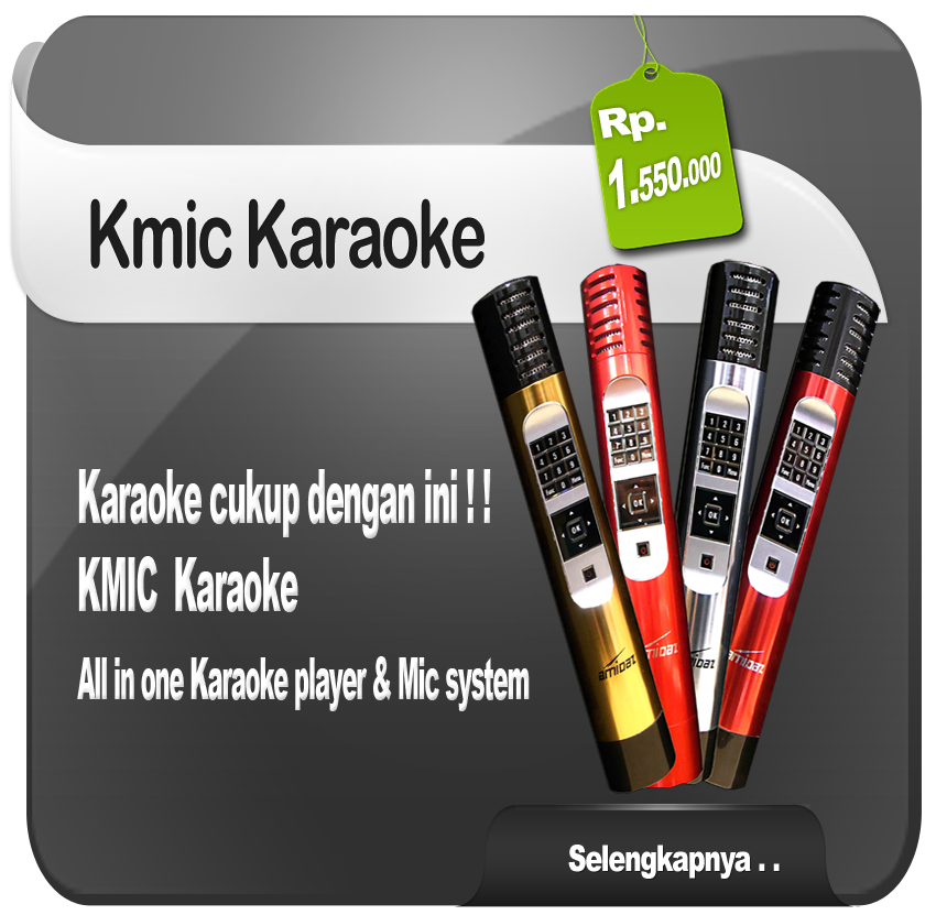 Terjual All in one Karaoke Mic murah , plays full mpg , no more boring
